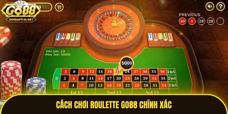 Cách chơi Roulette Go88 chính xác