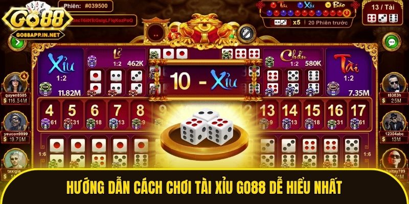Hướng dẫn cách chơi Tài Xỉu Go88 dễ hiểu nhất