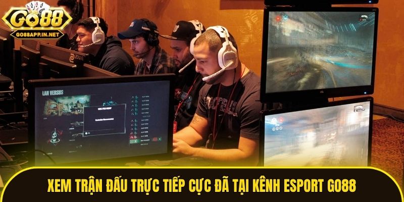Xem trận đấu trực tiếp cực đã tại kênh Esport Go88